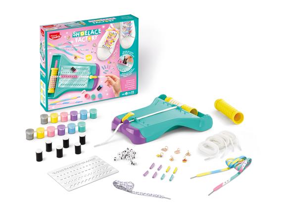 Cipőfűző díszítő készlet, MAPED CREATIV "Shoelace Factory"